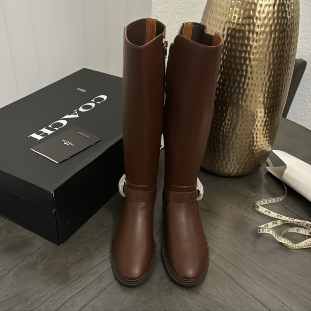 COACH Farrah Leather Boot - Picture 6 of 9